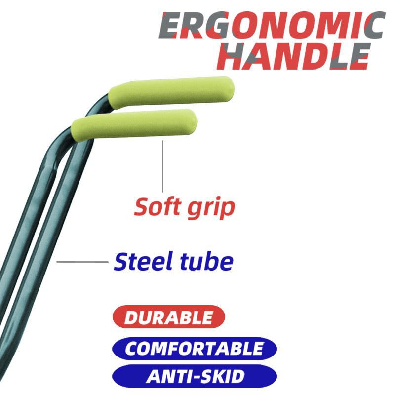 Ergo steel handle