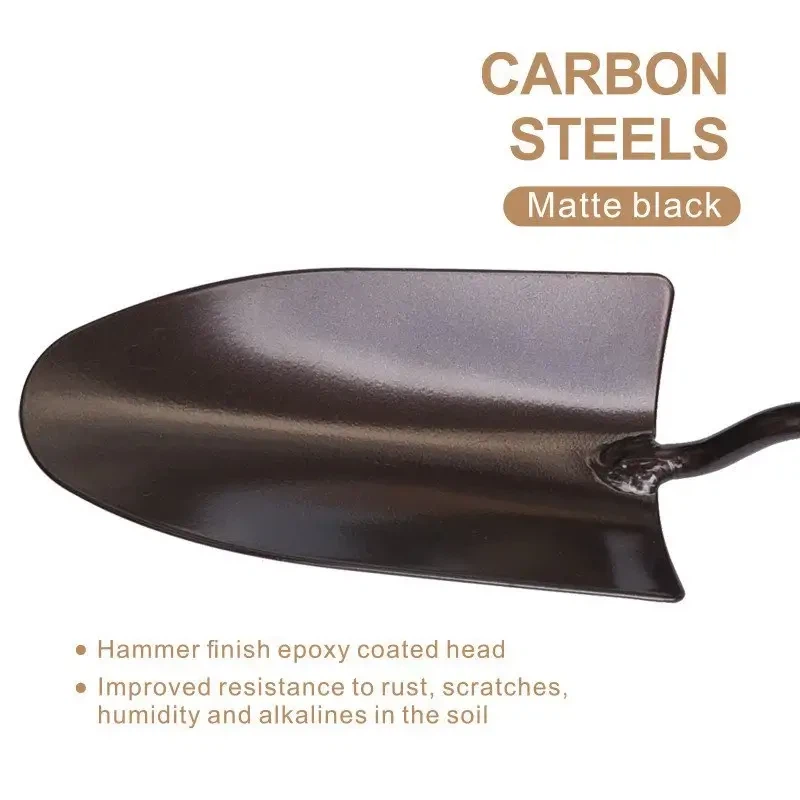 Garden trowel with carbon steel blade Garden trowel with carbon steel blade