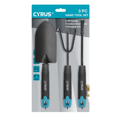 Socraigh uirlis láimhe gairdín cruach charbóin